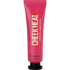 MAYBELLINE NEW YORK Cheek Heat 25 Fuchsia Spark gelově-krémová tvářenka 8 ml obraz