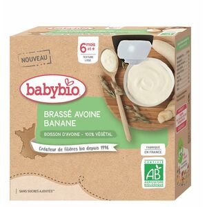 BABYBIO Ovesná kaše s banánem 4 x 85 g obraz