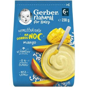 GERBER GERBER Natural nemléčná kaše mango Dobrou noc 230 g obraz