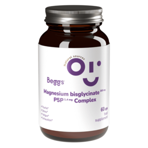 BEGGS Magnesium bisglycinate 380mg + P5P COMPLEX 1, 4mg 60 kapslí obraz