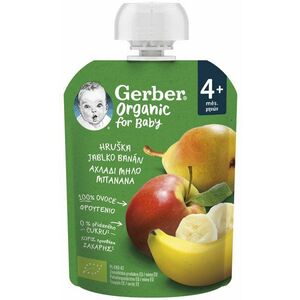 GERBER Organic kapsička hruška, jablko a banán 90 g obraz