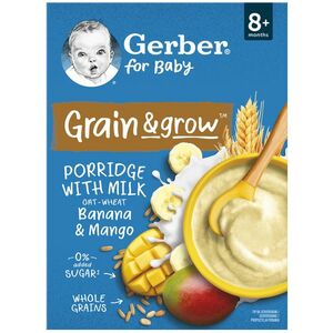 GERBER Mléčná kaše pšenično-ovesná banán a mango 200 g obraz