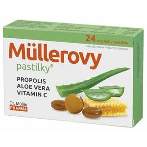 DR.MULLER Müllerovy pastilky s propolisem a Aloe vera 24 ks obraz