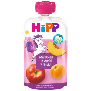 HIPP BIO Hippies Jablko-Broskev-Mirabelka 100 g obraz