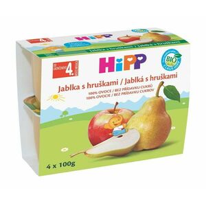 HIPP BIO Jablka a hrušky 4 x 100 g obraz