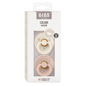 BIBS Colour anatomické dudlíky z přírodního kaučuku vel. 2 Ivory / Blush 2 ks obraz