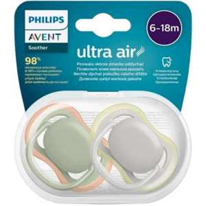 Philips Avent Dudlík Ultra air neutral 6-18m 2 ks obraz