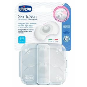 CHICCO Chránič bradavek SkinToSkin silikon, S / M 2 ks obraz