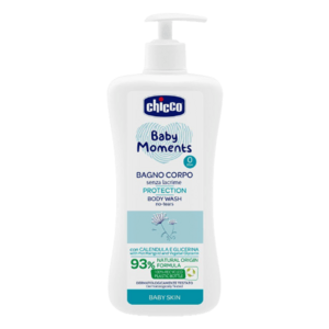 CHICCO Šampon na tělo s dávkovačem Baby Moments Protection 93 % přírodních složek 500 ml obraz