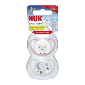 NUK Dudlík Space Night 6-18 m 2 ks obraz
