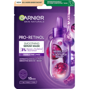 GARNIER Skin Naturals Pro-Retinol vyhlazující sérum maska 22 g obraz