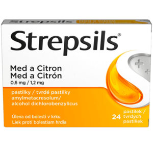 STREPSILS Med a Citron 0.6mg/1.2mg 24 pastilek obraz