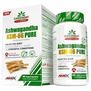 AMIX ProVegan Ashwagandha KMS-66 Pure 60 kapslí obraz