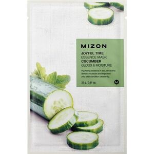 MIZON Joyful Time Essence Mask Cucumber Plátýnková maska s rozjasňujícím a hydratačním účinkem 23 g obraz