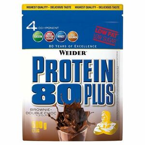 WEIDER Protein 80 Plus , Brownie Double chocolate 500 g obraz