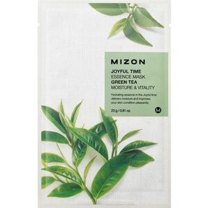 MIZON Joyful Time Essence Mask Green Tea Plátýnková maska s hydratačním a revitalizačním účinkem 23 g obraz