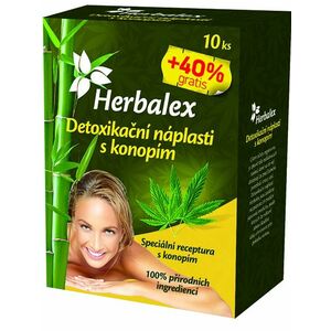 HERBALEX Detoxikační náplast s konopím + 40% gratis 10 ks obraz