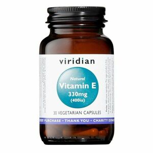 VIRIDIAN Vitamin E 330 mg 400 iu 30 kapslí obraz