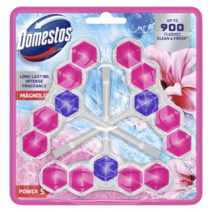 DOMESTOS Power 5 Pink magnolia WC blok 3 x 50 g obraz