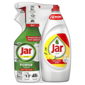 JAR sada: Power Spray 3v1 Lemon 500 ml + Jar Lemon tekutý prostředek na nádobí 900 ml obraz