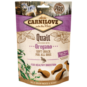 CARNILOVE Dog Semi Moist Snack Quail enriched with Oregano 200 g obraz