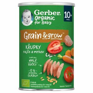 GERBER Organic křupky s rajčaty a mrkví 35 g obraz