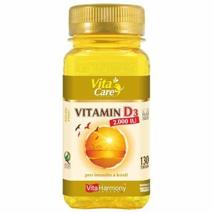 VITAHARMONY Vitamin D3 2.000 m.j. (50 µg) 130 tobolek obraz