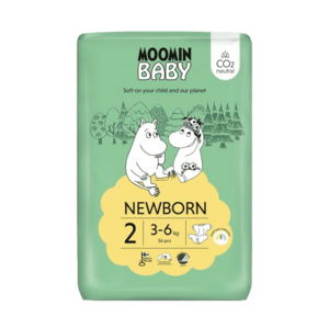 MOOMIN BABY 2 Newborn 3–6 kg, eko pleny 56 ks obraz