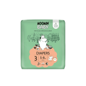 MOOMIN BABY 3 Midi 5–8 kg, eko pleny 48 ks obraz