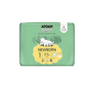 MOOMIN BABY 1 Newborn 2–5 kg, eko pleny 25 ks obraz