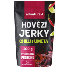 ALLNATURE BEEF Chilli & Lime Jerky 100 g obraz