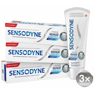 SENSODYNE Zubní pasta Repair & Protect Whitening 3 x 75 ml obraz