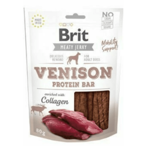 BRIT Snack Jerky Venison Protein Bar 80 g obraz