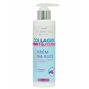 VIVAPHARM Krém na ruce collagen a glycerin 200 ml obraz