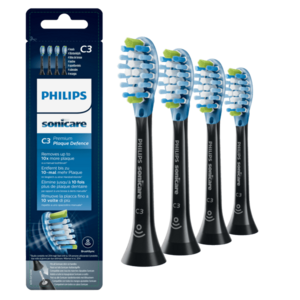 PHILIPS SONICARE C3 Premium Plaque Defence Standardní velikost kartáčku HX9044/33 4 ks obraz