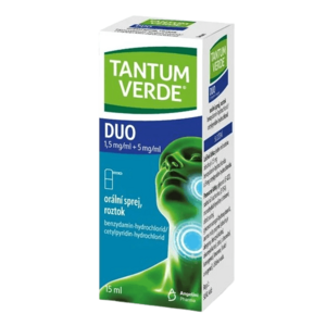 TANTUM VERDE DUO 1, 5 mg/ml + 5 mg/ml orální sprej, roztok 15 ml obraz