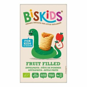 BELKORN BISkids BIO měkké dětské sušenky s jablečným pyré bez přidaného cukru 34% ovoce 150 g obraz