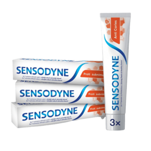 SENSODYNE Trio Zubní pasta proti zubnímu kazu 3 x 75 ml obraz