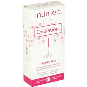 INTIMED Ovulation hLH dipStick ovulační test pro domácí použití s kalíšky 6 ks obraz