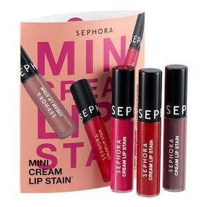 SEPHORA COLLECTION - Mini Cream Lip Stain – Sada tří sametových rtěnek bez otiskování obraz