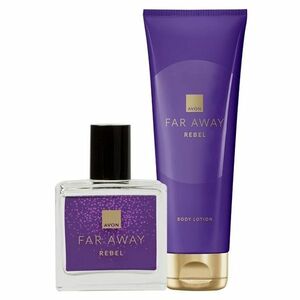 AVON Far Away Rebel MINI EDP 30ml + Tělové mléko obraz