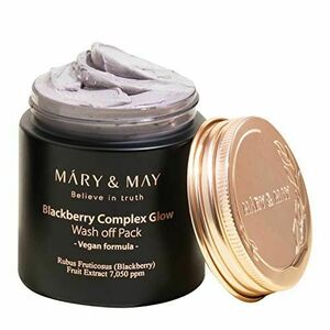 MARY & MAY Rozjasňující pleťová maska Blackberry Complex Glow (Wash Off Pack) 125 g obraz