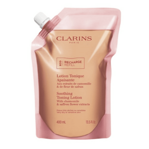 Clarins Zklidňující tonizační voda pro velmi suchou až citlivou pleť (Soothing Toning Lotion) 400 ml - náhradní náplň obraz