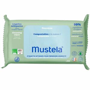 Mustela Dětské vlhčené ubrousky (Cleansings Wipes) 60 ks obraz