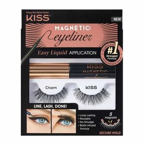 KISS Magnetické umělé řasy s očními linkami 07 Charm (Magnetic Eyeliner & Lash Kit) obraz