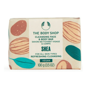 The Body Shop Tuhé mýdlo na obličej a tělo Shea (Cleansing Face & Body Bar) 100 g obraz