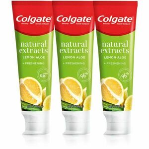 Colgate Zubní pasta s přírodními extrakty Naturals Lemon Trio 3 x 75 ml obraz