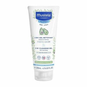 Mustela Dětský sprchový gel na tělo a vlasy (2 in 1 Cleansing Gel) 200 ml obraz