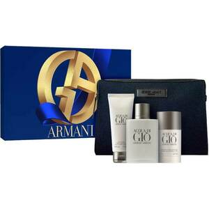 Giorgio Armani Acqua Di Gio Pour Homme - EDT 100 ml + sprchový gel 75 ml + tuhý deodorant 75 ml + kosmetická taška obraz