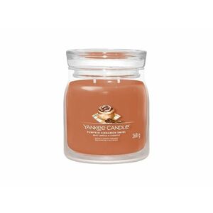 Yankee Candle Aromatická svíčka Signature sklo střední Pumpkin Cinnamon Swirl 368 g obraz